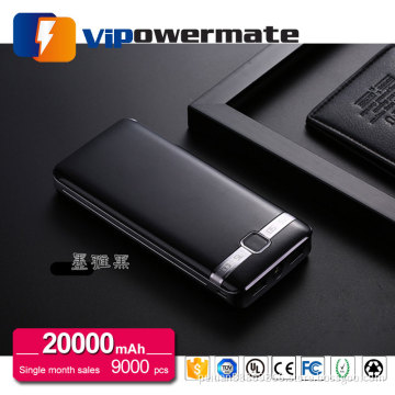 New arrival super high capacity usb universal portable power bank 20000mah with led flash light